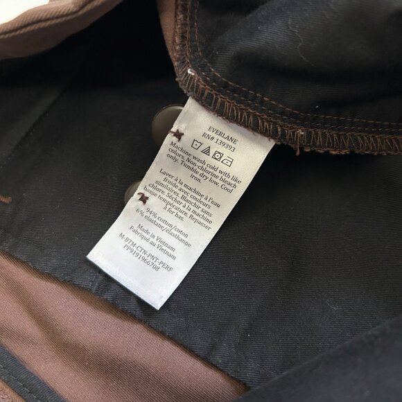 Everlane Uniform Performance Pants Mens 34 x 28 Slim Fit Brown Stretch Preppy - Picture 5 of 12
